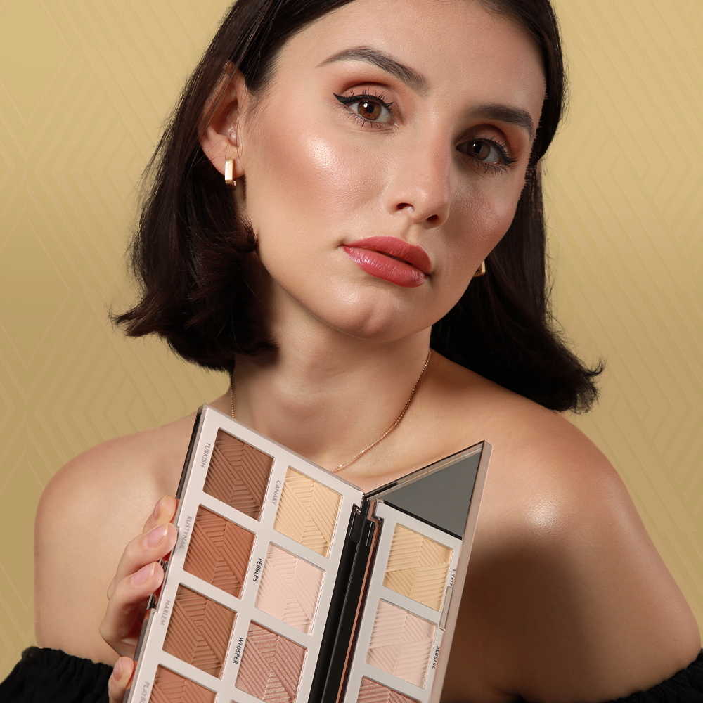 Backstage Essential Highlighter & Contour Powder Palette - BKS003
