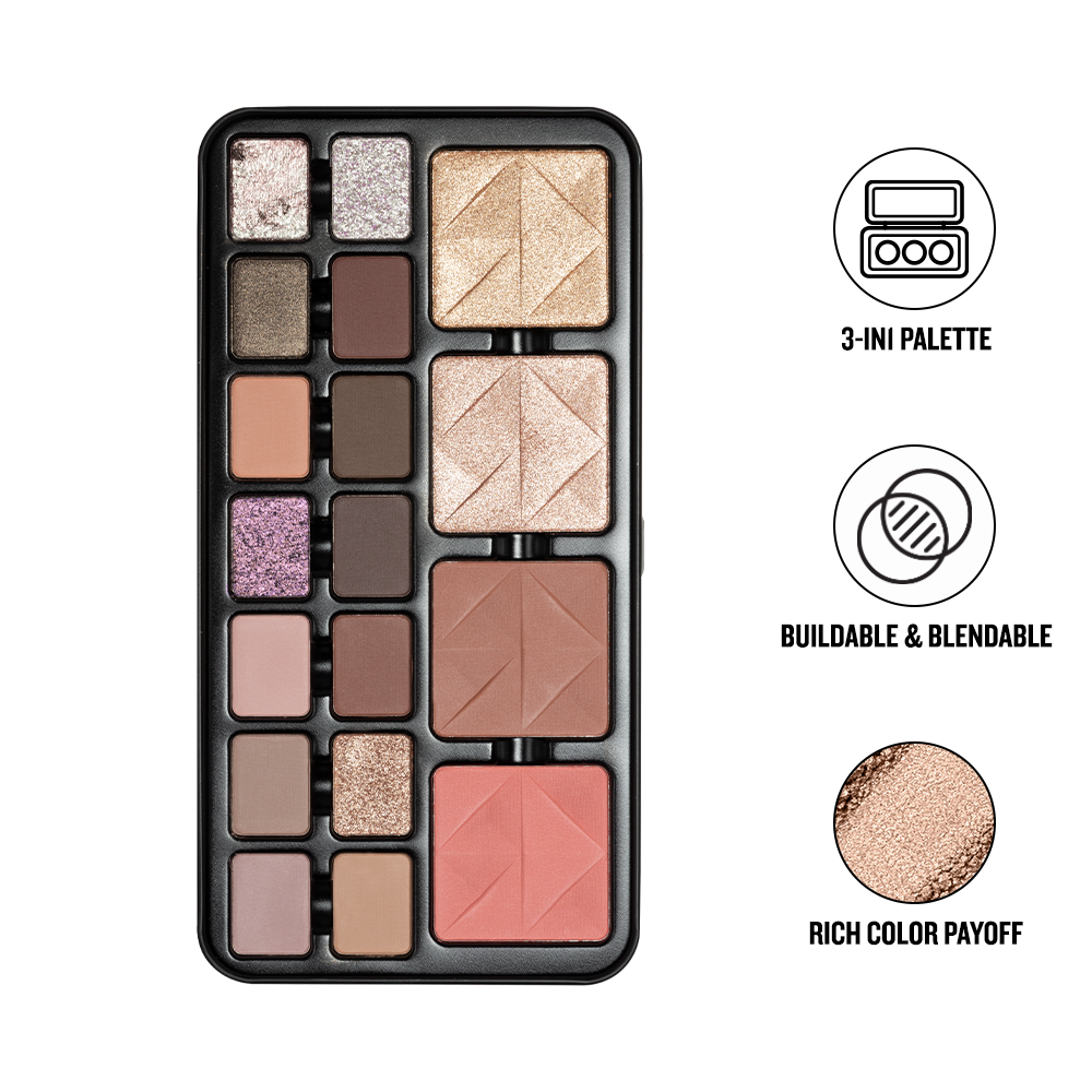 Character Pro Blush/Highlighter & Eyeshadow Palette - C-A-303