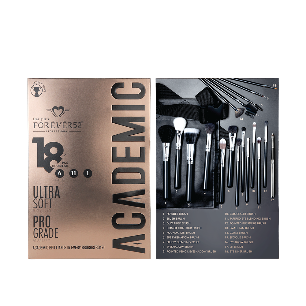 Academic 18 Pieces Brush Kit - XZ024