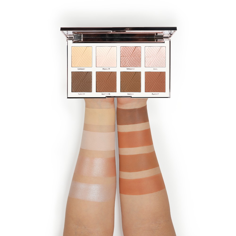 Backstage Essential Highlighter & Contour Powder Palette - BKS003