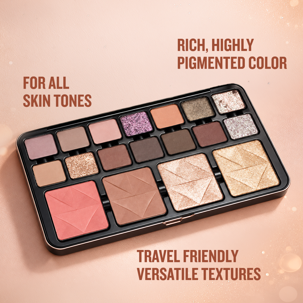 Character Pro Blush/Highlighter &amp; Eyeshadow Palette - C-A-303